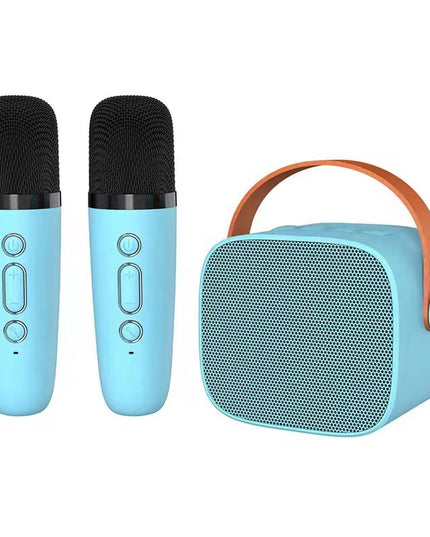 Portable Karaoke Speaker with Dual Wireless Microphones