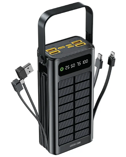 Green Lion Solar X 30000mAh PD Power Bank 20W - Black