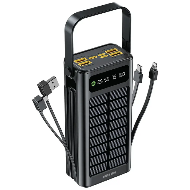 Green Lion Solar X 30000mAh PD Power Bank 20W - Black