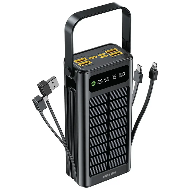 Green Lion Solar X 30000mAh PD Power Bank 20W - Black