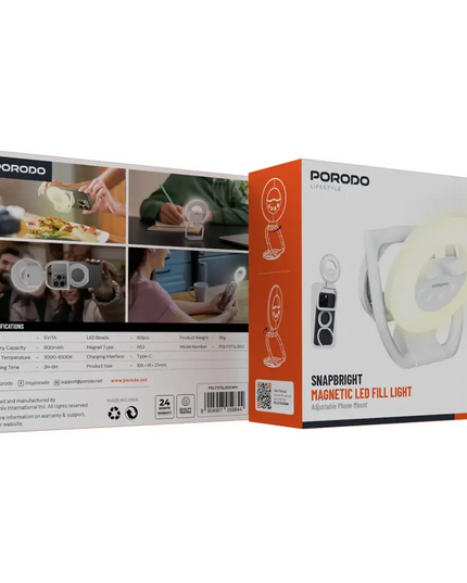 Porodo Lifestyle Snapbright Magnetic LED Fill Light