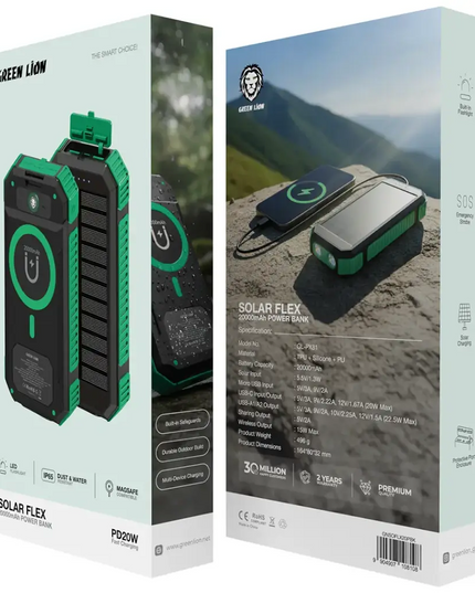 Green Lion Solar Flex 20000mAh Power Bank